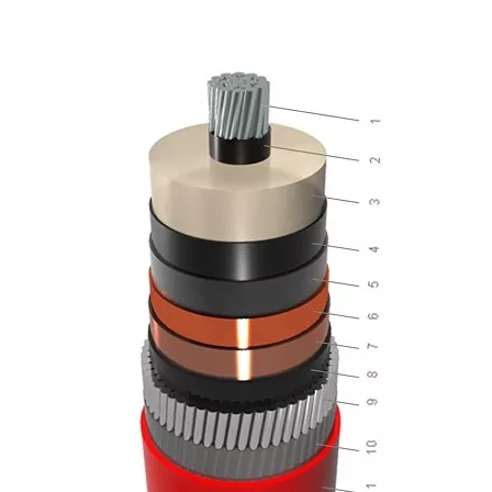 NA2XSR(AL)Y-1 núcleo AL XLPE PVC con armadura AWA